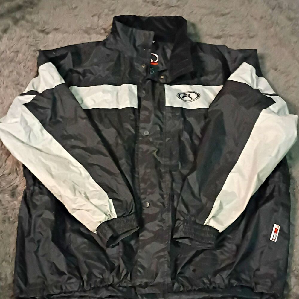 Fieldsheer Men's 4XL Big & Tall Black/Gray Colorblock Full Zip Moto Jacket